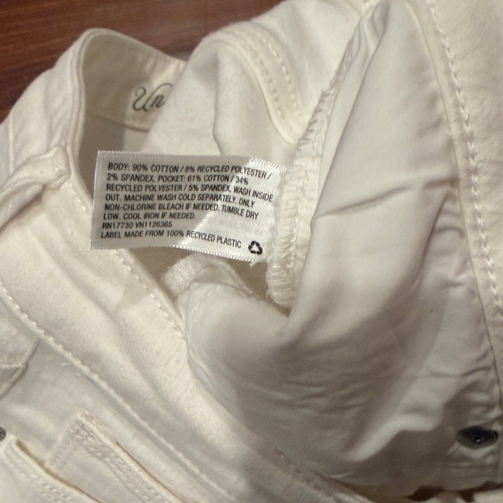 Universal Threads High Rise Skinny White Denim Jeans Size 10 NWT - Picture 8 of 12